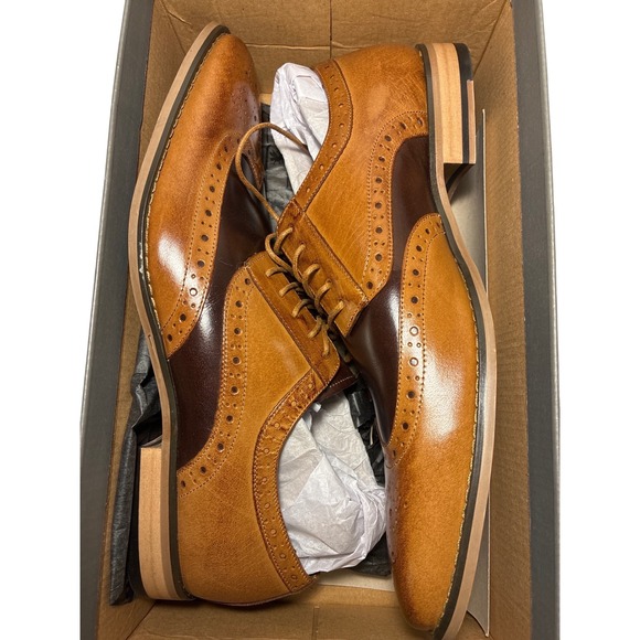 Stacy Adams Tinsley‎ Wingtip Oxford Mens Shoes Lace Up Tan Multi 25092-238 NEW main image 7
